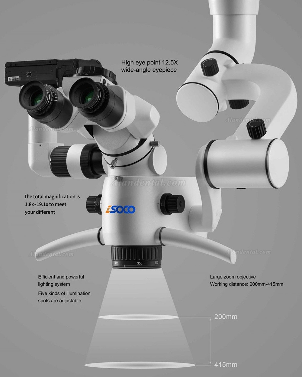 SOCO SCM660UL Dental Microscope Surgical Operating Microscope